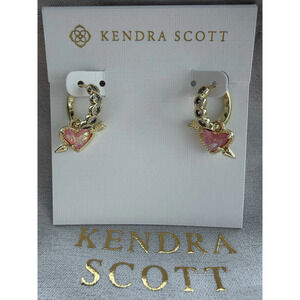 Kendra Scott Pink Heart Earrings